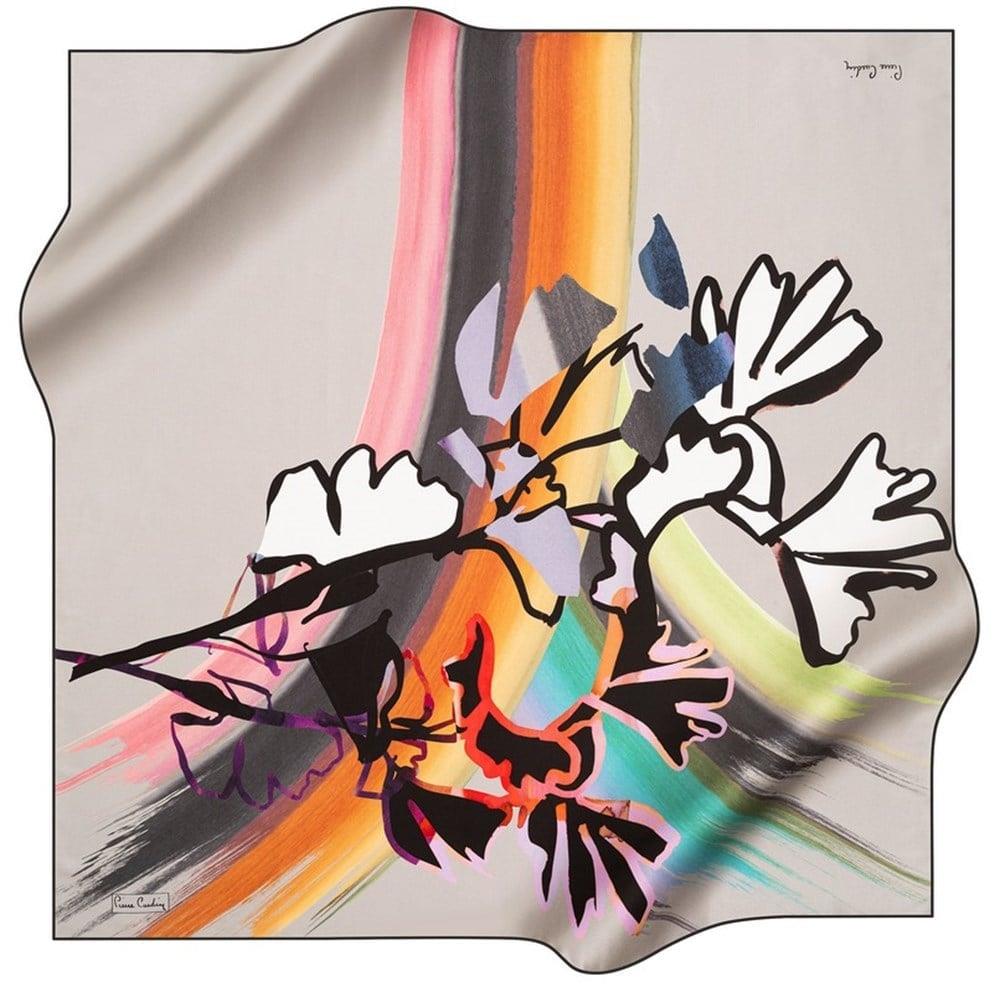 pierre-cardin-tivil-ipek-esarp-7502438-4b3-0d Pierre Cardin Tivil İpek Eşarp 7502438 - 971 - 48485 Gri Karışık Desen - Görsel 1