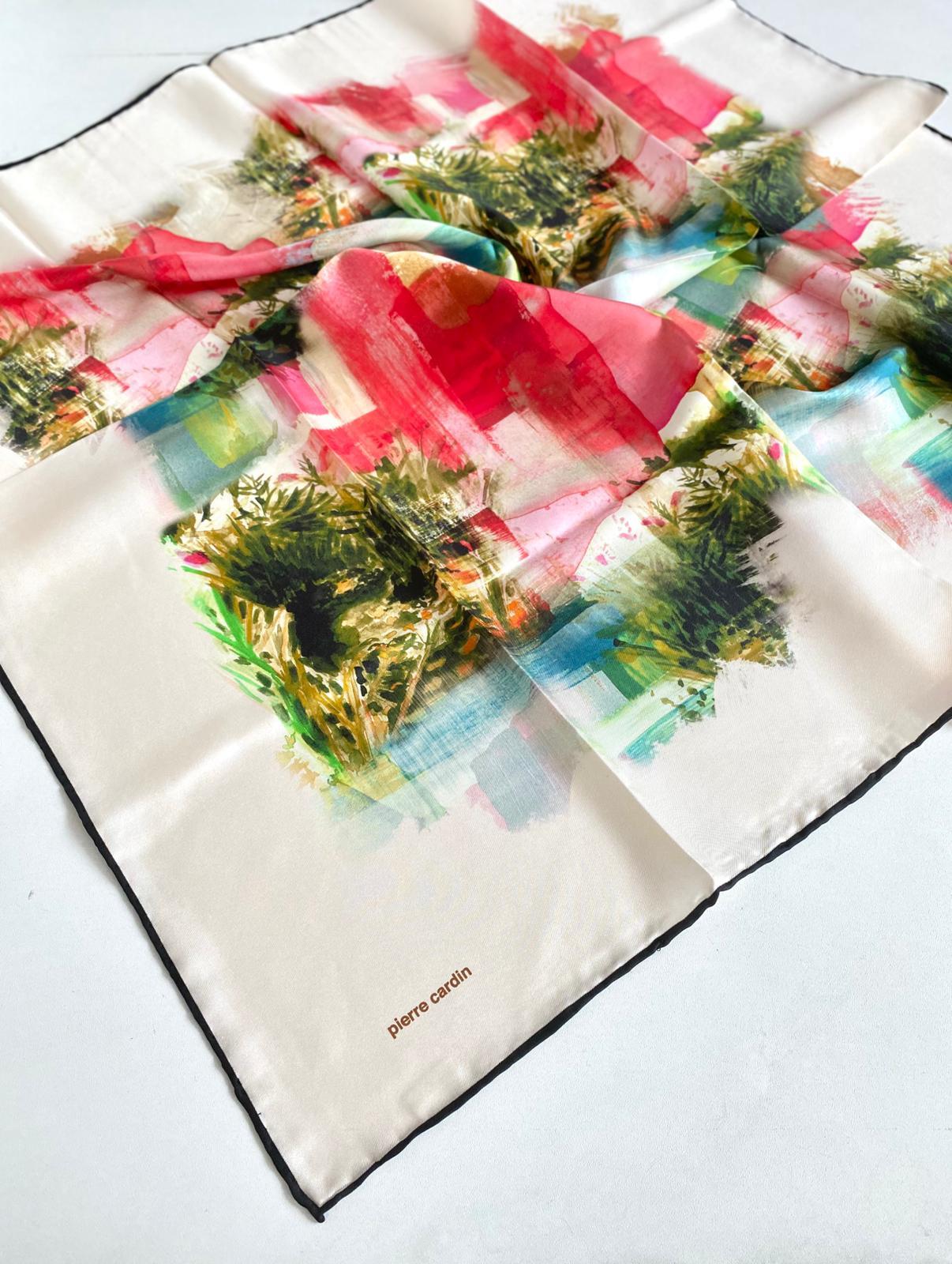 pierre-cardin-tivil-ipek-esarp-8074438-e-51ef Pierre Cardin Tivil İpek Eşarp 8074438 - 913 - 48133 Krem Karışık Desen - Görsel 1