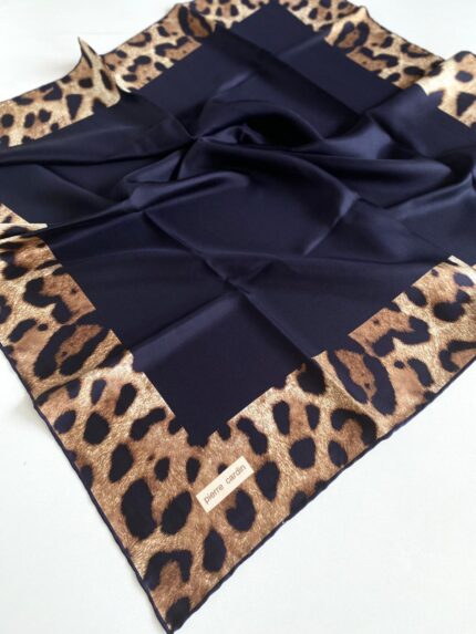 Pierre Cardin Tivil İpek Eşarp 8788438 - 921 - 48139 Lacivert Karışık Desen