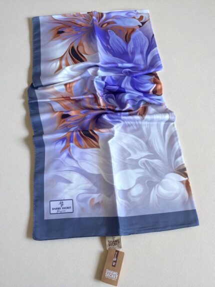Shawl Secret Bergüzar Kokulu Tivil Soft Şal 50006 Mor Karışık Desen