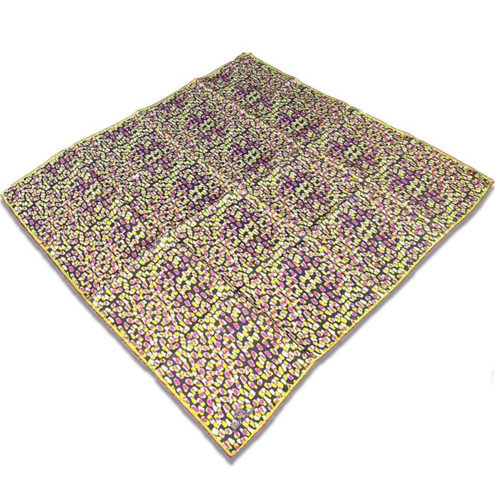 Silk Home Gri Pembe Karma Desen Tivil İpek Eşarp 11426-233 - Görsel 1
