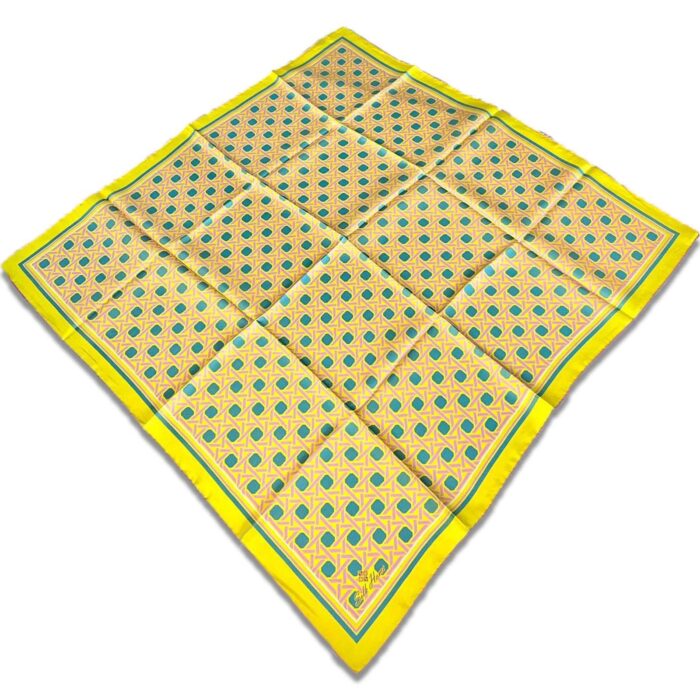 Silk Home Sarı Karma Desen Tivil İpek Eşarp 11424-125 - Görsel 1