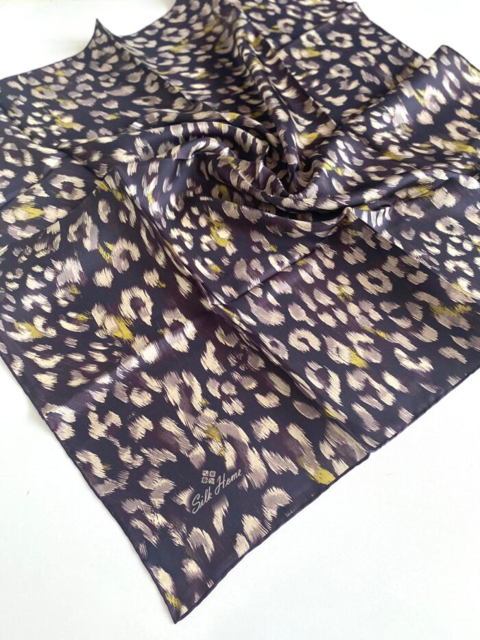 Silk Home Tivil Saf İpek 11451-52 Mürdüm Karışık Desen - Görsel 1