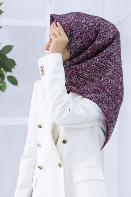 Vissona Tivil İpek Eşarp 50075-0018-0044 Bordo