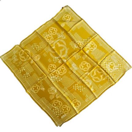 Aker Defolu Sura İpek Eşarp 36866 Sarı Karışık Desen
