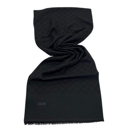 Aker Elegance Monogram Siyah Şal 1090100 - 911