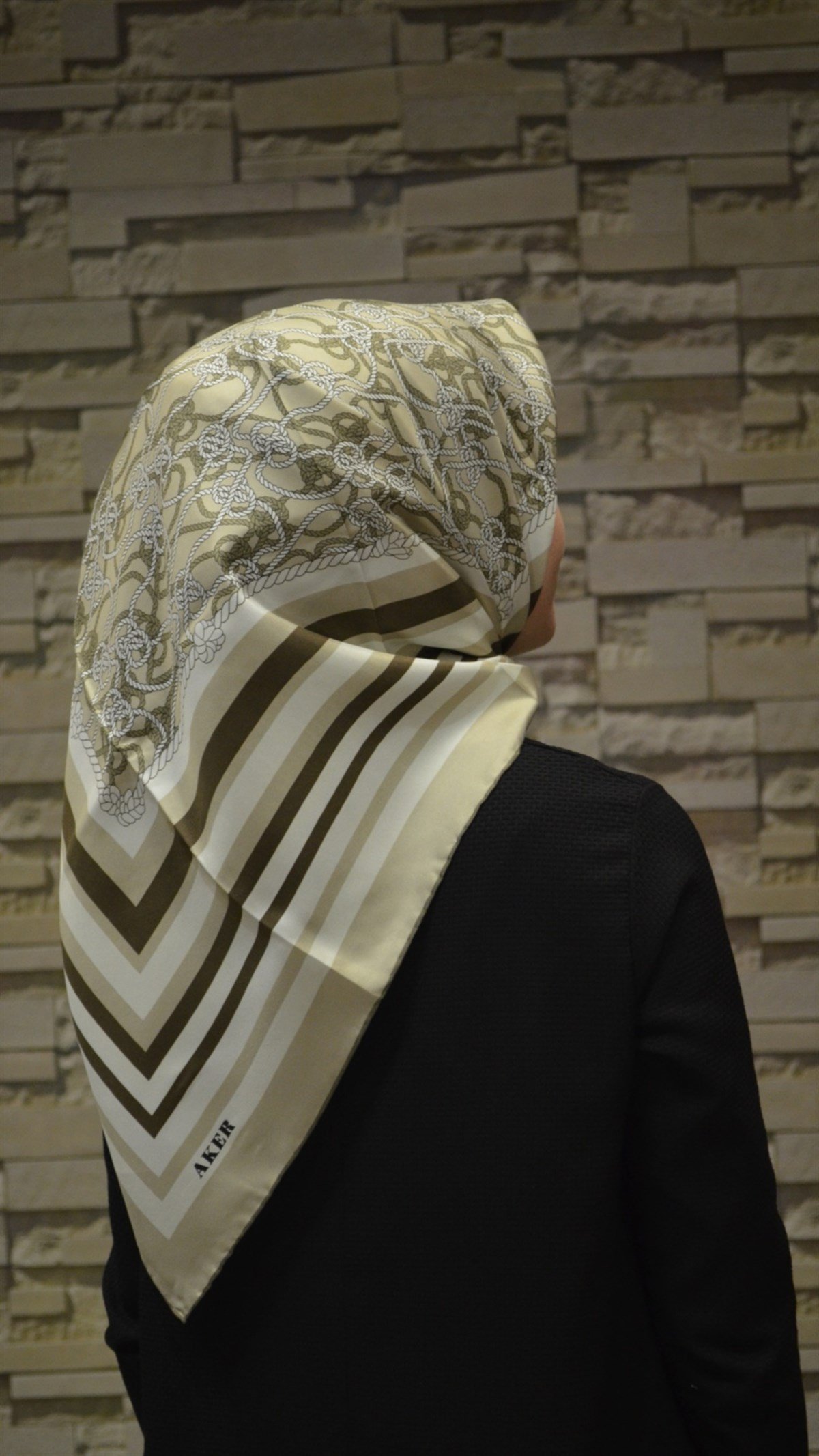 Aker Saten İpek Eşarp 7807701-351