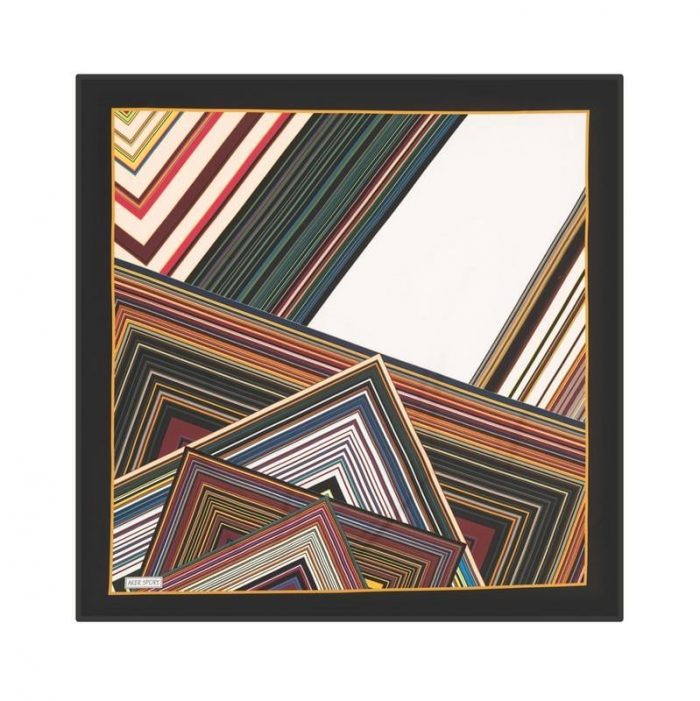 Aker Siyah Geometrik Desenli Sport Tivil Eşarp 8229797 - 912 - Görsel 1