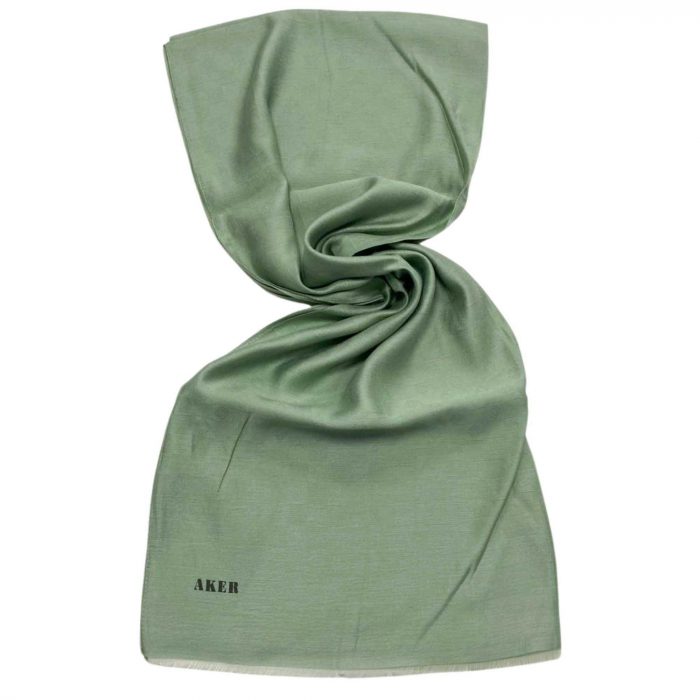 Aker Soft Yeşil Monogram Desenli Modal Şal 1080400-352 - Görsel 1
