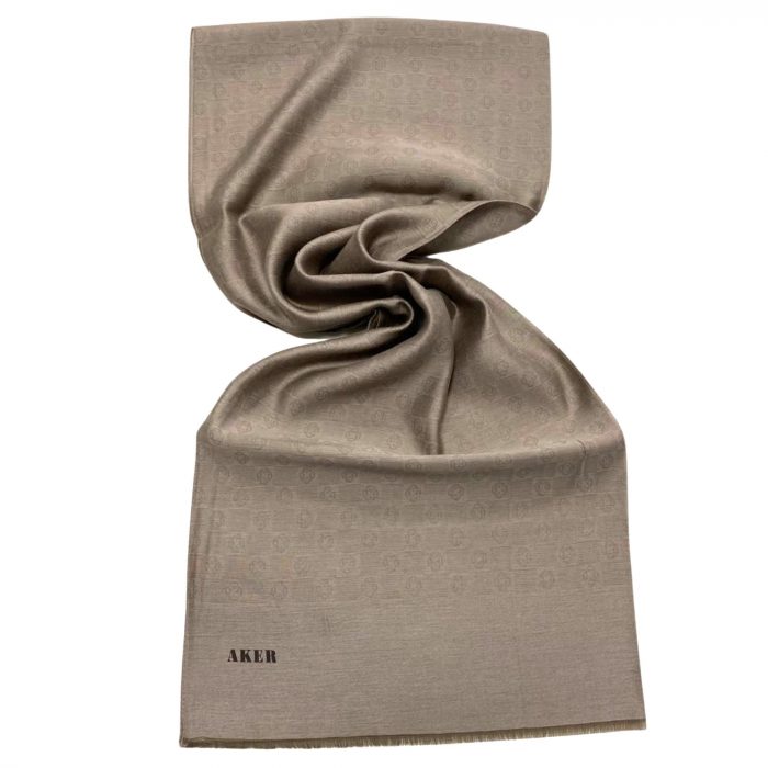 Aker Sütlü Kahve Monogram Desenli Modal Şal 1080400-381 - Görsel 1