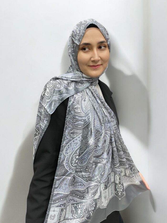 ARMANDA ETHNIC VUAL ŞAL - GRİ - 4456-06 - Görsel 1