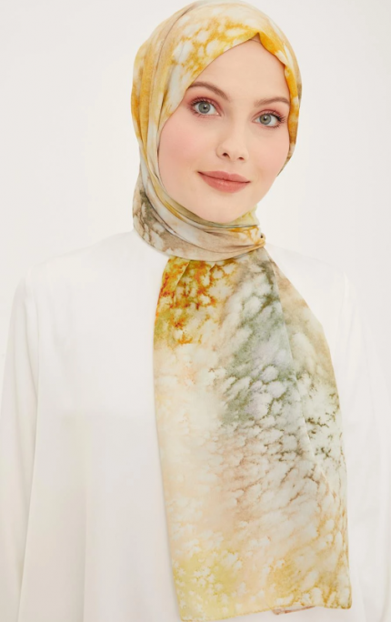 Armine Life Şal 5369-03 Sarı Karışık Desen
