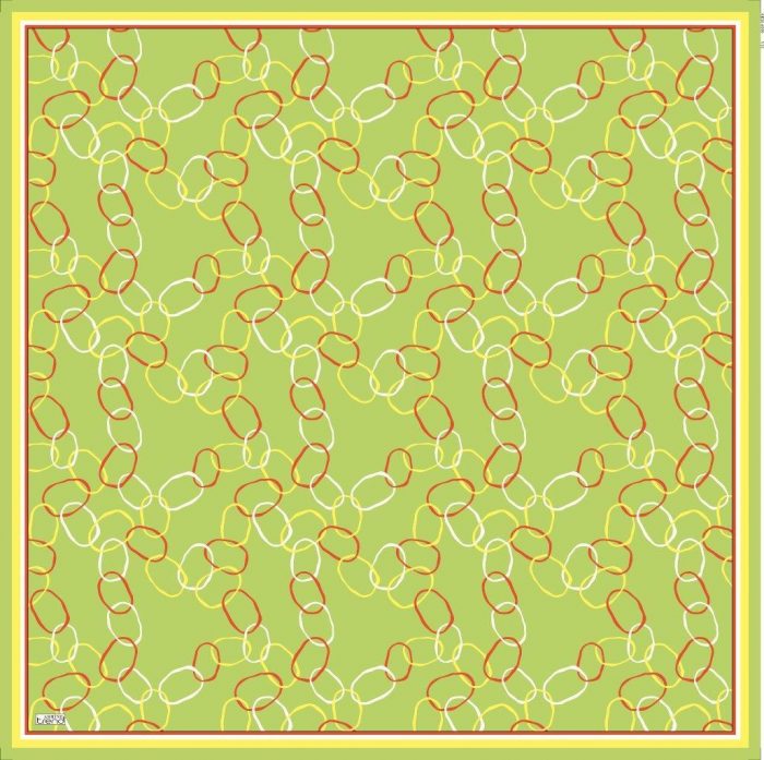 Armine Soft Fıstık Yeşili Desenli Eşarp 6090-11 - Görsel 1