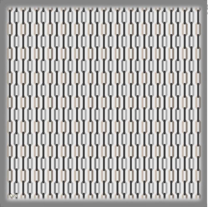 Armine Soft Gri Desenli Eşarp 6087-14 - Görsel 1