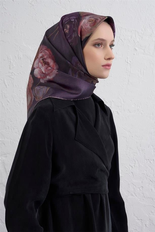 armine-tivil-saf-ipek-esarp-9419-32-mo-1e-49b Armine Tivil Saf İpek Eşarp 9419-32 Mor Karışık Desen - Görsel 1