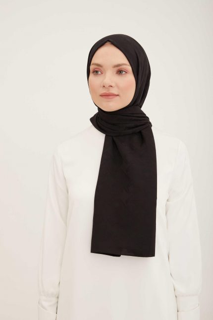 Armine Trend Akasya Şal Siyah Desenli 4-83