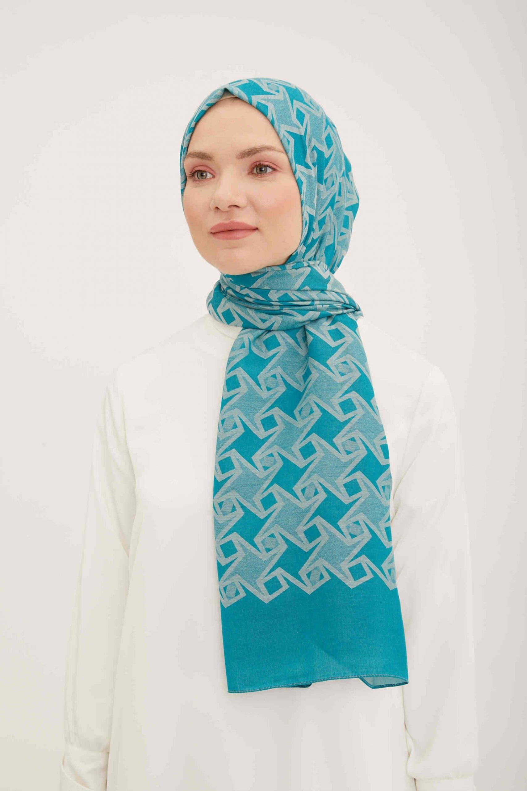armine-trend-akasya-sal-turkuaz-desenl-f-80c4 Armine Trend Akasya Şal Turkuaz Desenli 4 - 22018 - Görsel 1