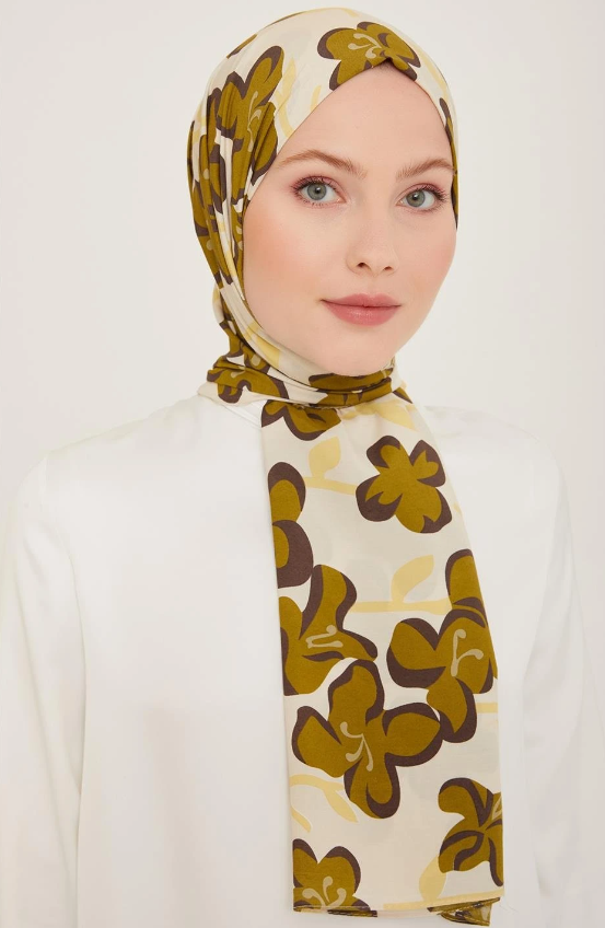 armine-trend-defne-sal-06348-09-krem-y-631-48 Armine Trend Defne Şal 6348-09 Krem Yeşil - Görsel 1