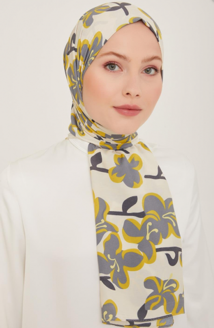Armine Trend Defne Şal 6348-16 Krem Gri