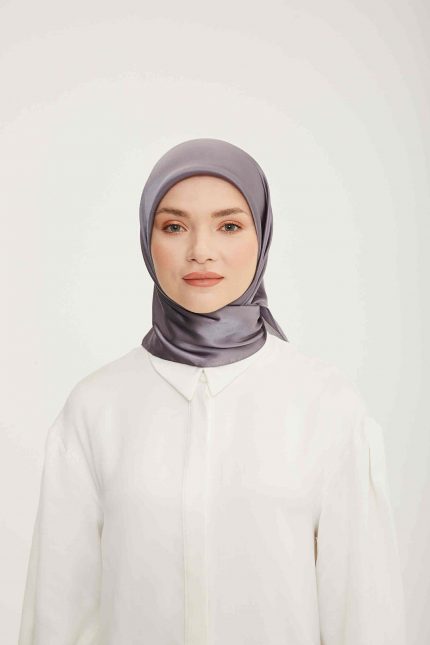 Armine Trend Füme Düz Renk Jan Jan Şifon Eşarp 831
