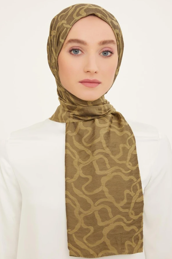 armine-trend-j-4b7e- Armine Trend  J.Viscon Şal 2-24642 Yeşil - Görsel 1