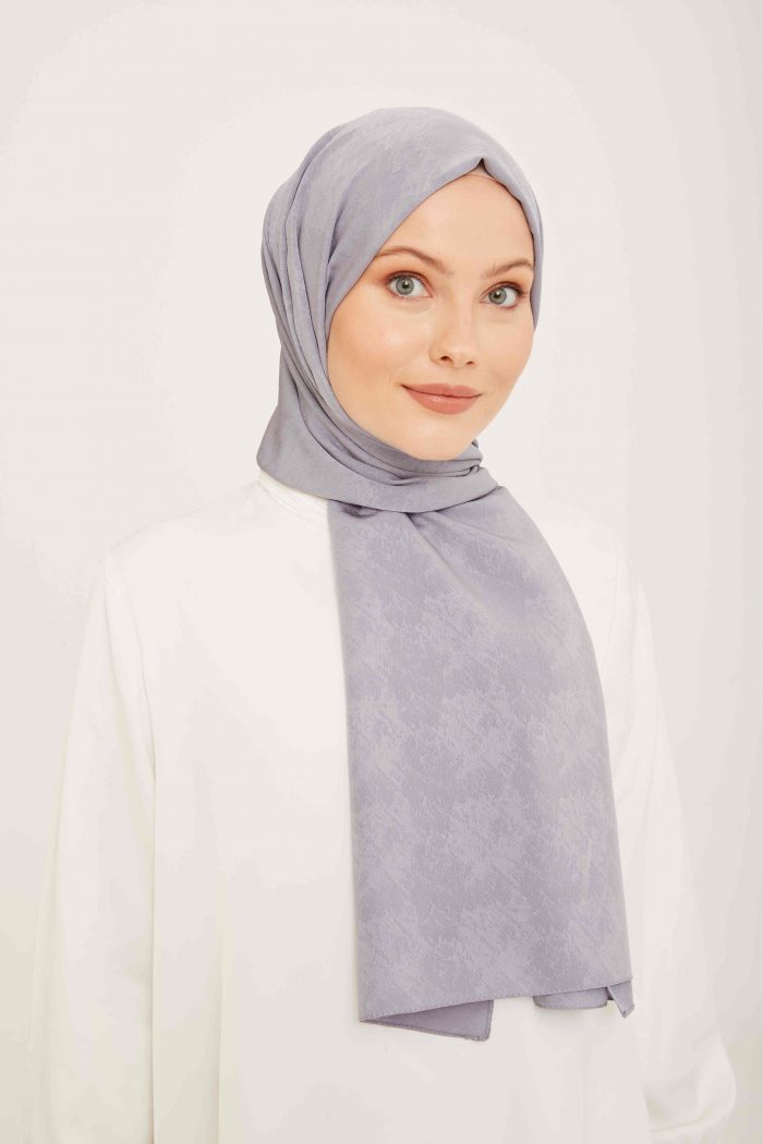 Armine Trend J.Capri Gri Düz Renk Şal 8-358 - Görsel 1