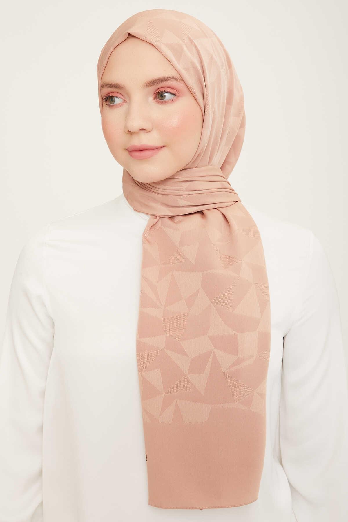 armine-trend-j.capri-nude-desenli-sal-7ccd2- Armine Trend J.Capri Nude Desenli Şal 7 - 106 - Görsel 1