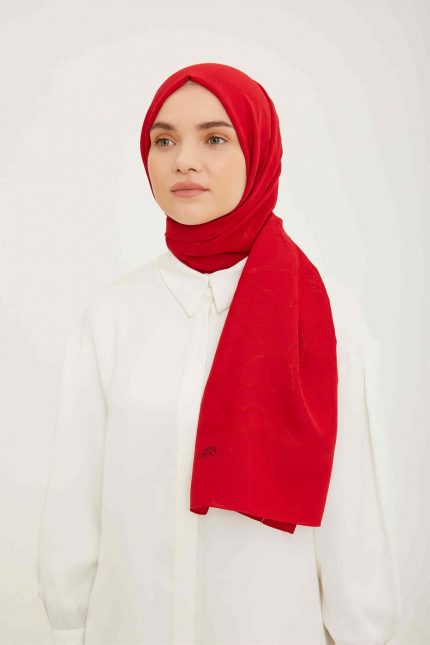 Armine Trend Kırmızı Hazan Şal 1 - 21097