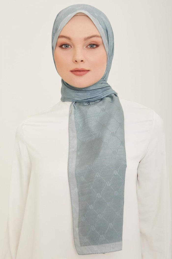 Armine Trend Monogram Şal 2-149 - Mint Yeşili - Görsel 1
