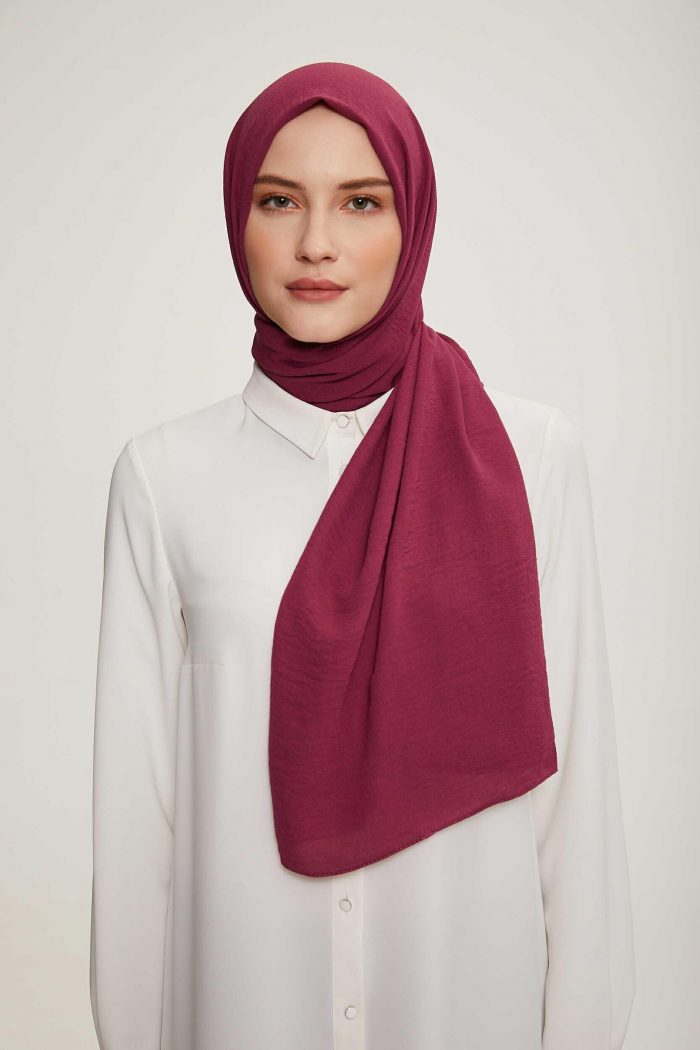 Armine Trend Koyu Fuşya Tek Renk Cazz Şal 4034 - Görsel 1