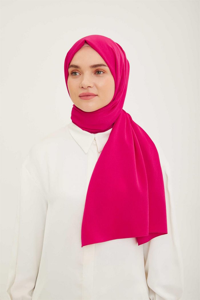 Armine Trend Pembe Kırınkıl Şal  - 14 - Görsel 1