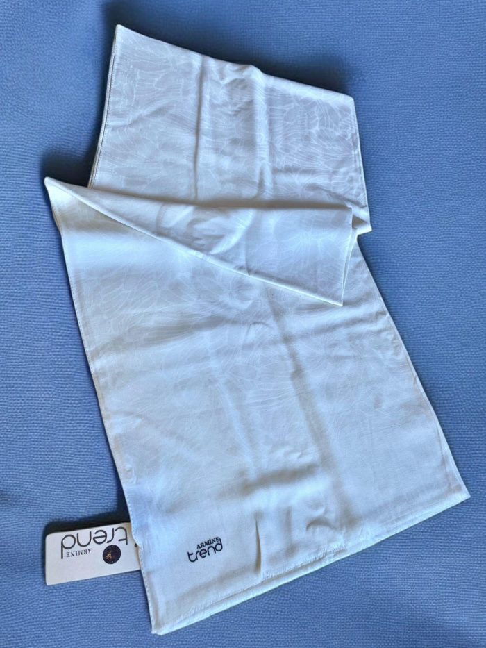 Armine Trend Pera Şal 3-4855 Beyaz - Görsel 1