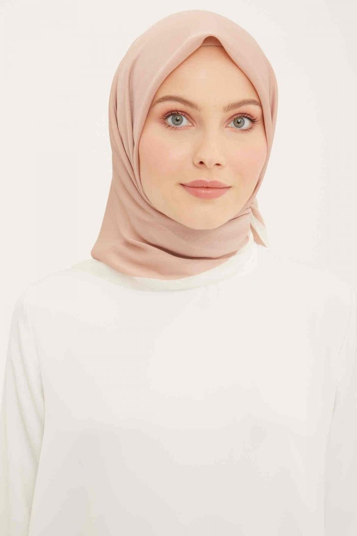 Armine Trend Pudra Düz Renk Eliza Eşarp 08 - Görsel 1