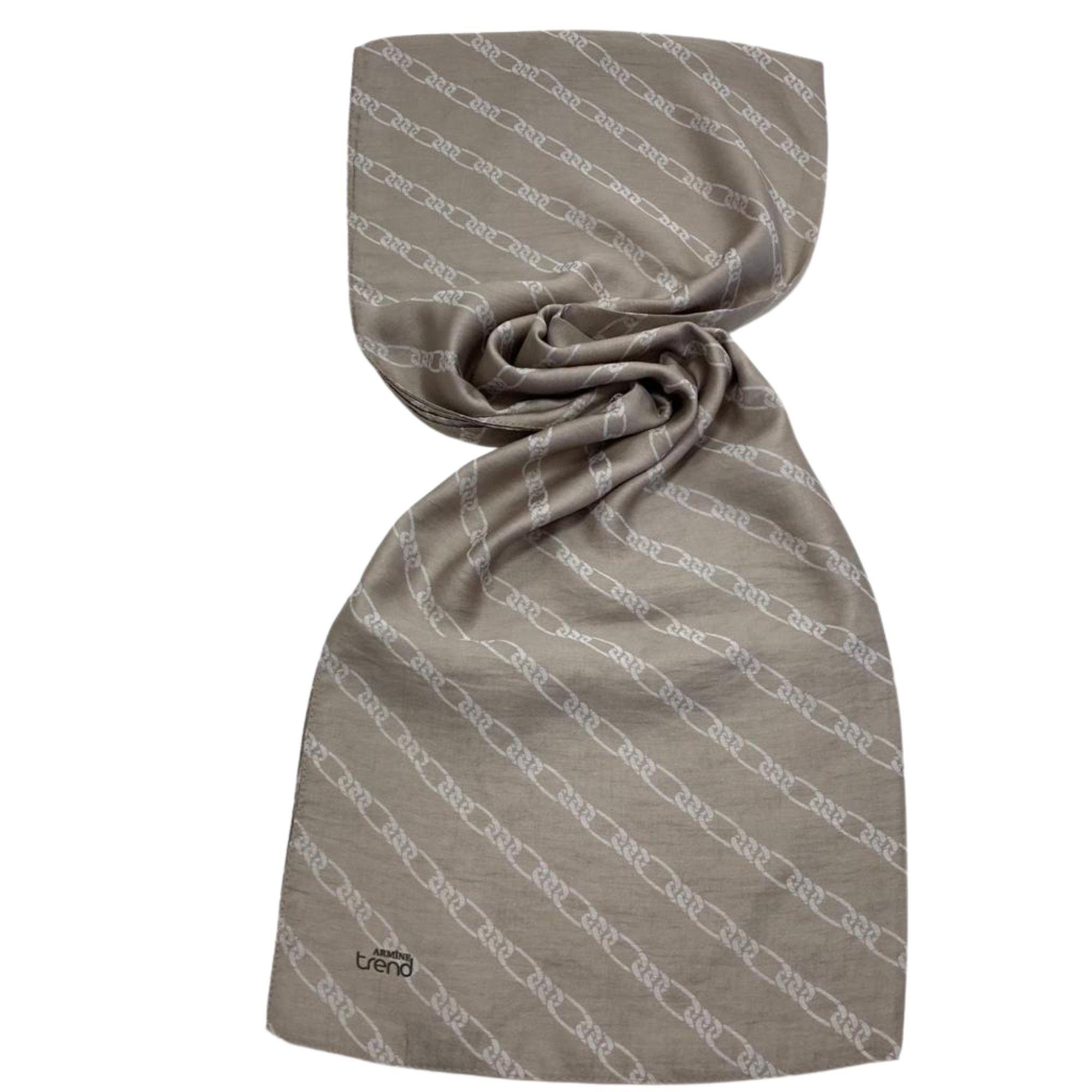 armine-trend-pure-lina-koyu-bej-zincir-15-291 Armine Trend Pure Lina Koyu Bej Zincir Desen Şal 16-23016 - Görsel 1