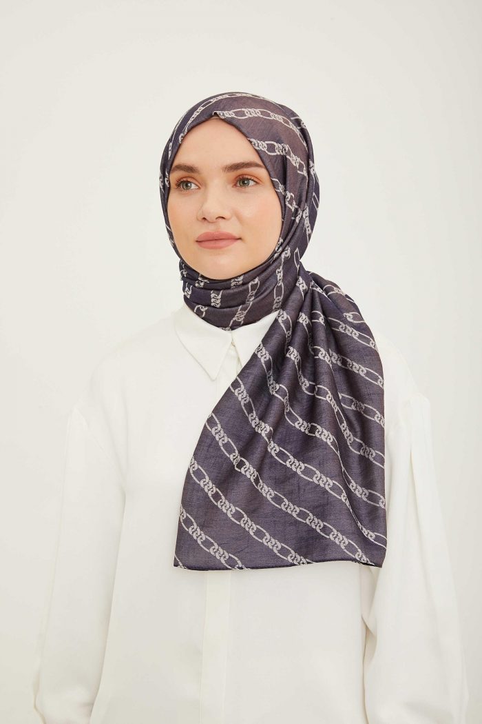 Armine Trend Pure Lina Zincir Desen Şal 16-23048 - Görsel 1