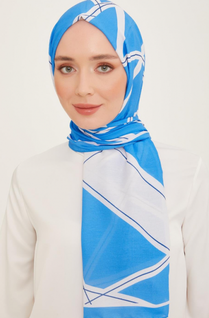Armine Trend Şal 10003 - 08 Mavi