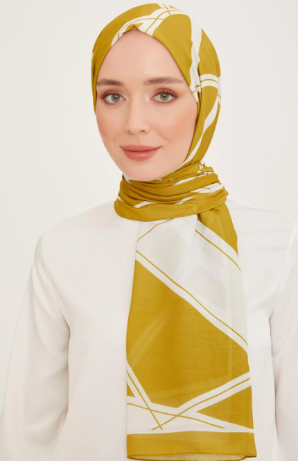 Armine Trend Şal 10003 - 09 Yağ Yeşili