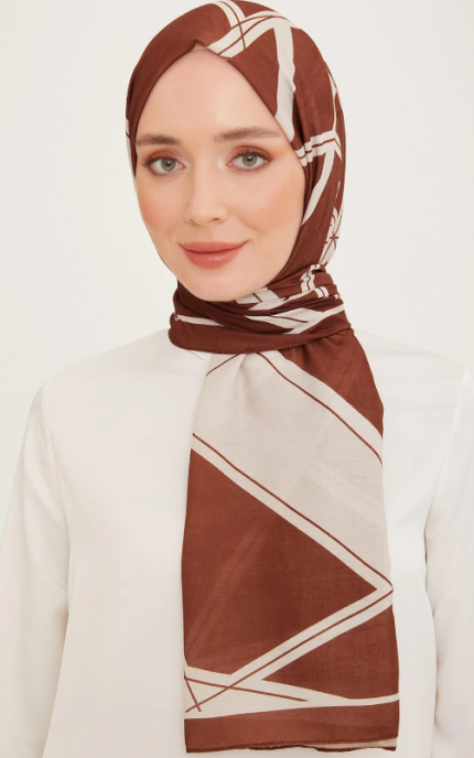 Armine Trend Şal 10003 - 16 Kahverengi