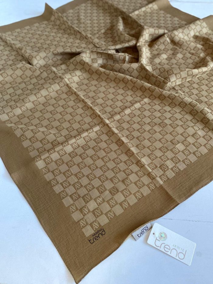 Armine Trend Ultralight Eşarp 23053 Koyu Bej - Görsel 1