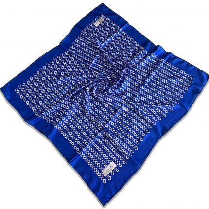 Defolu Polyester La Boutique Lacivert Zincir Desen Eşarp 1866-08 34579