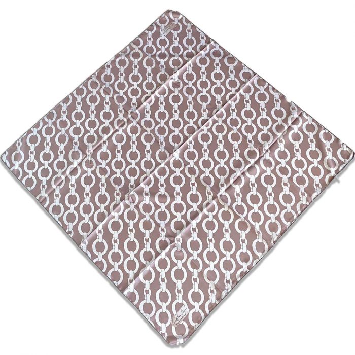 Defolu Polyester La Boutique Vizon Zincir Desen Eşarp 1809-04  34778 - Görsel 1