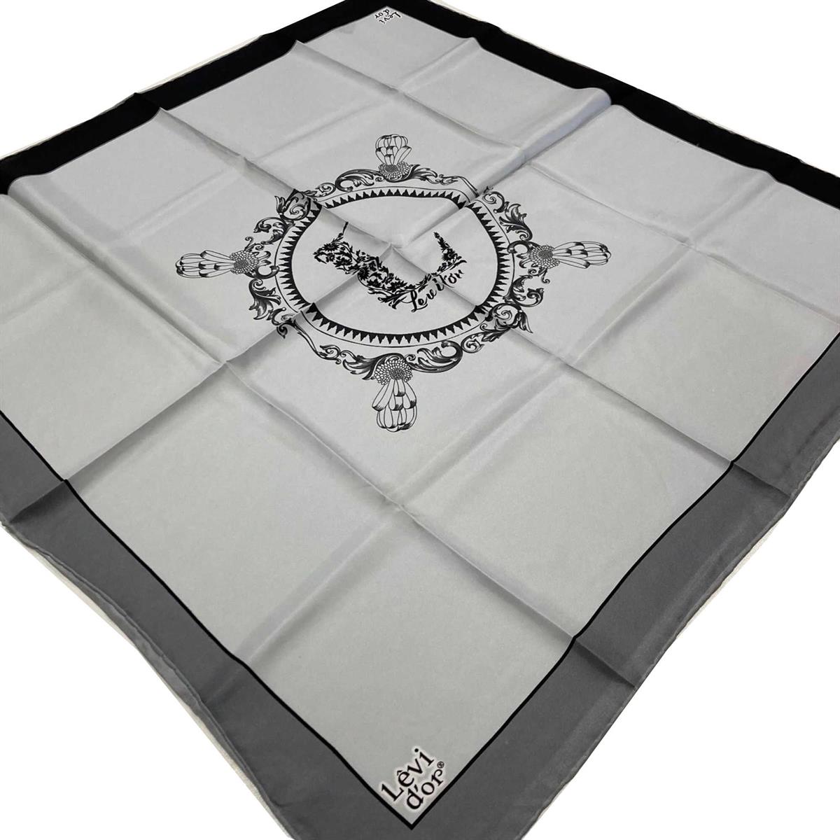 levidor-gumus-desenli-tivil-ipek-esarp-f-4195 Levidor Gümüş Desenli Tivil İpek Eşarp 22488 - 05 - Görsel 1