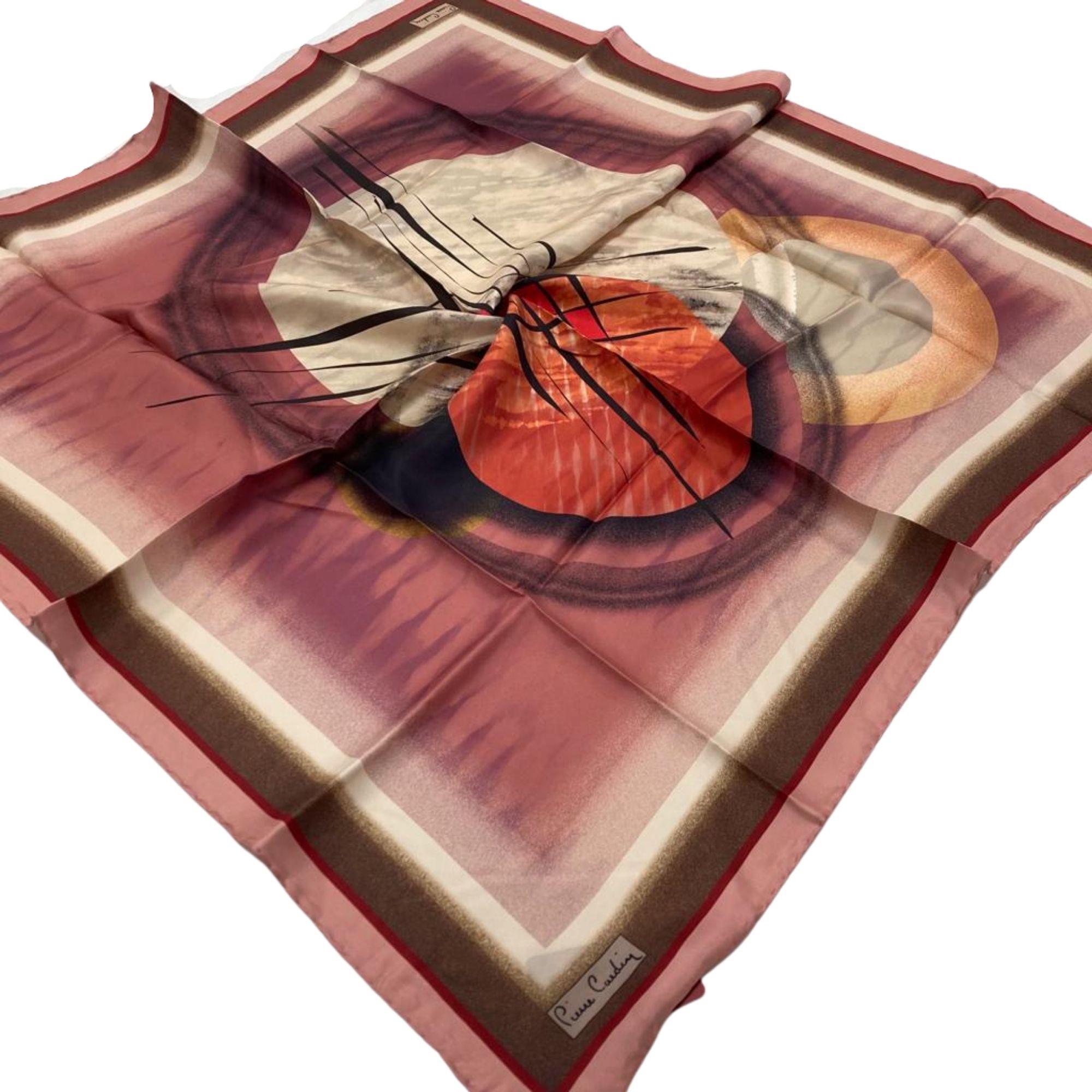 pierre-cardin-pudra-batik-desen-tivil-408c0 Pierre Cardin Pudra Batik Desen Tivil İpek Eşarp 8260438 - 962 - Görsel 1