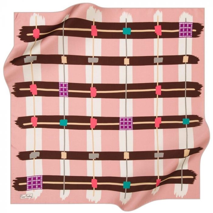 Pierre Cardin Sura İpek Eşarp 6513230-391 Pembe Karışık Desen 41870 - Görsel 1