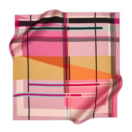 Pierre Cardin Sura İpek Eşarp 8055230-391-48754 Pembe Karışık Desen