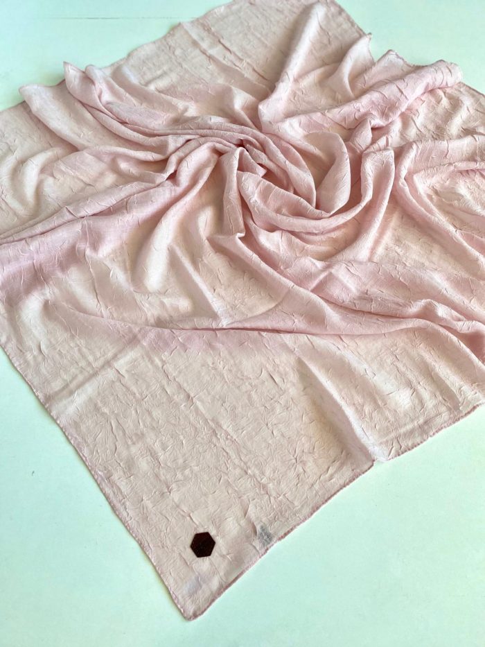 Shawl Secret Dört Mevsim Bambu Kraş Eşarp Açık Pembe - 49336 - Görsel 1