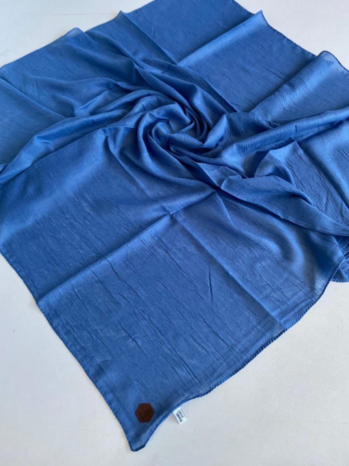 Shawl Secret Dört Mevsim Bambu Kraş Eşarp Kot Mavisi  - 49340 - Görsel 1