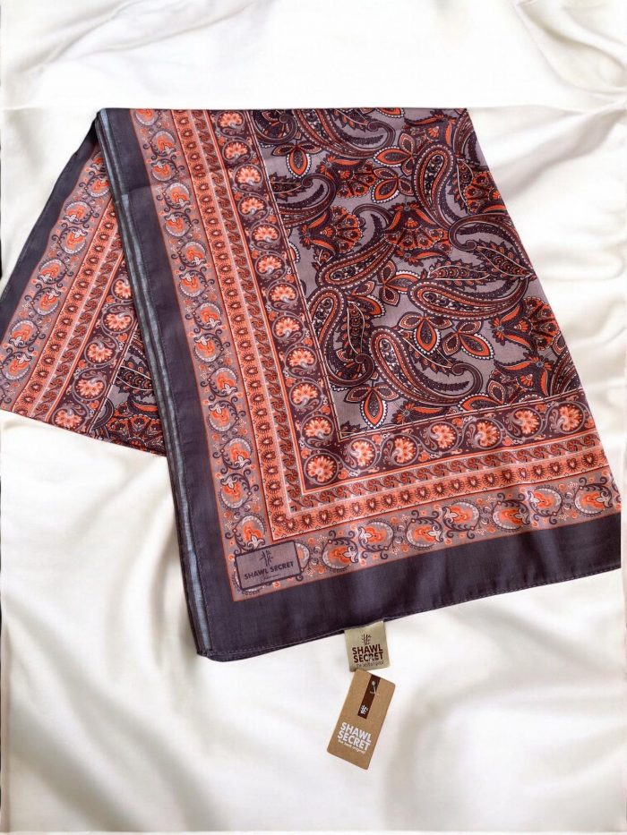 Shawl Secret Glamour Pamuklu Etnik Soft Şal 49511 Gül Kurusu - Görsel 1