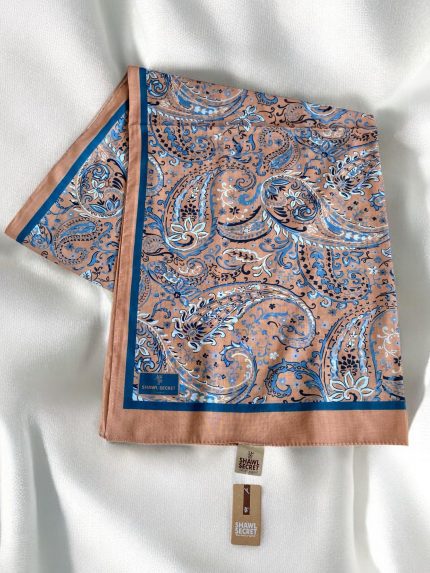 Shawl Secret Glamour Pamuklu Etnik Soft Şal 49526 Somon