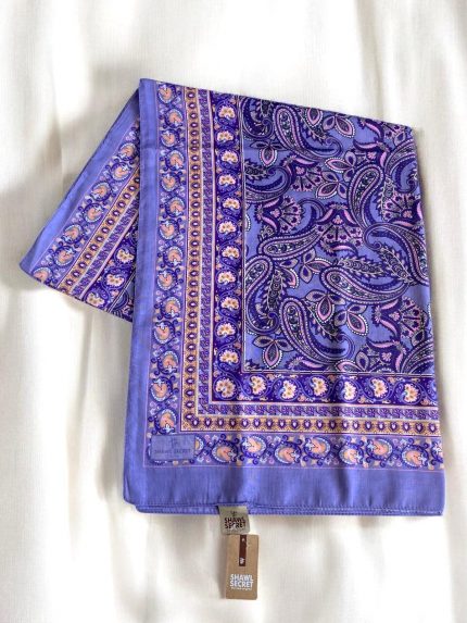 Shawl Secret Glamour Pamuklu Etnik Soft Şal 49348 Mor
